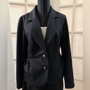 Tribal Ponti-Knit Charcoal Grey Blazer